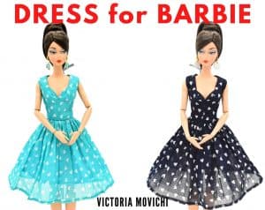 vestido de seda barbie